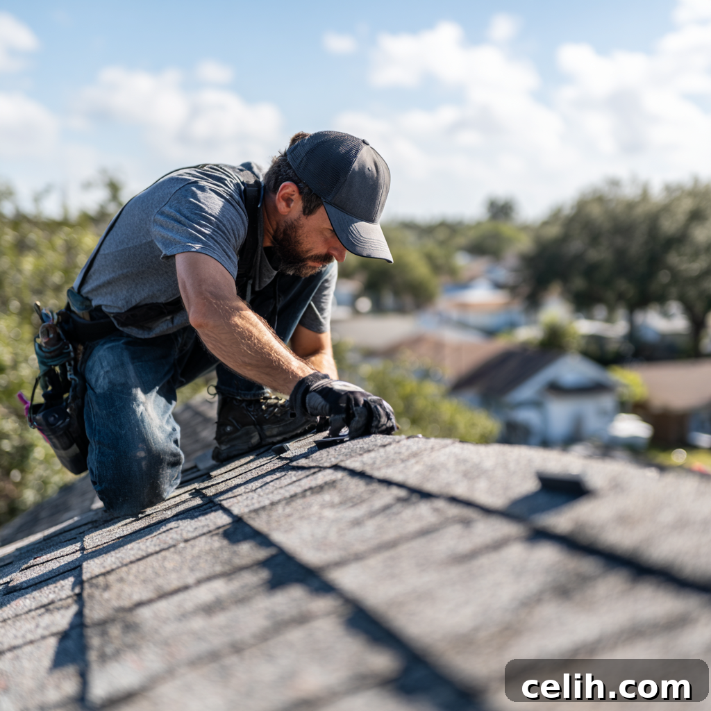 Inspecting roof vents on a property