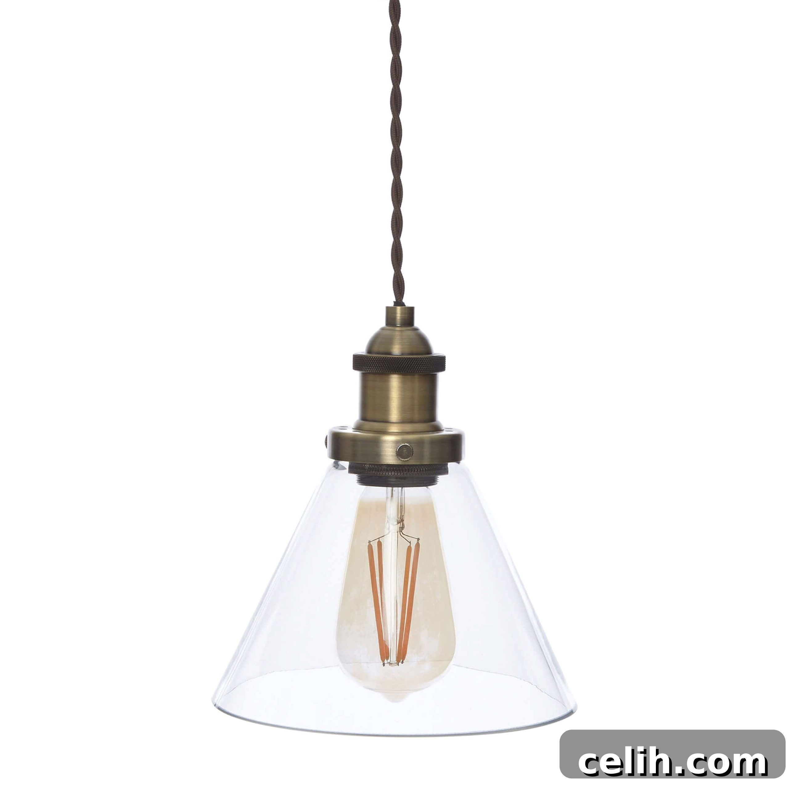 Isaac glass pendant light
