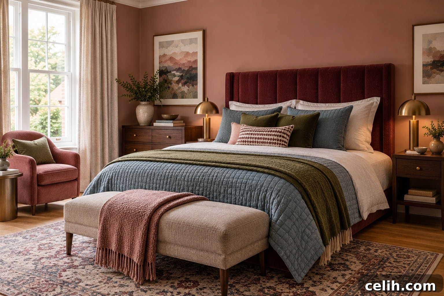 2027 Interior Color Trends: 5 Shades That Will Define Your Home 10 Dusty rose bedroom
