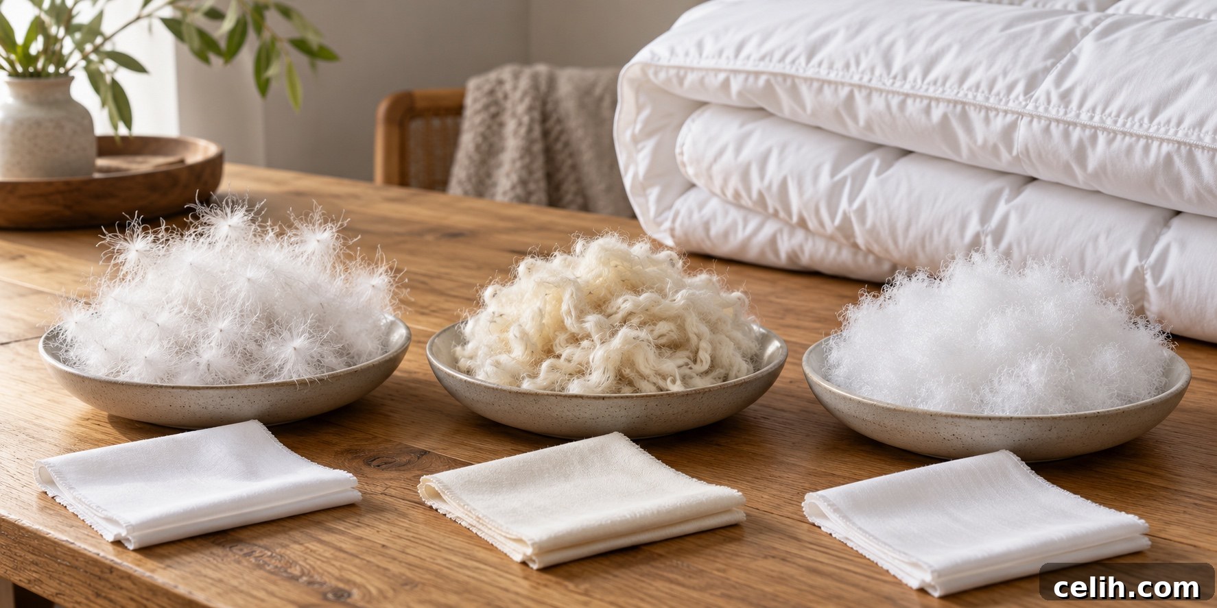 Duvet Buying Guide: Fill, Warmth & Materials 5 Comparing different types of duvet fillings