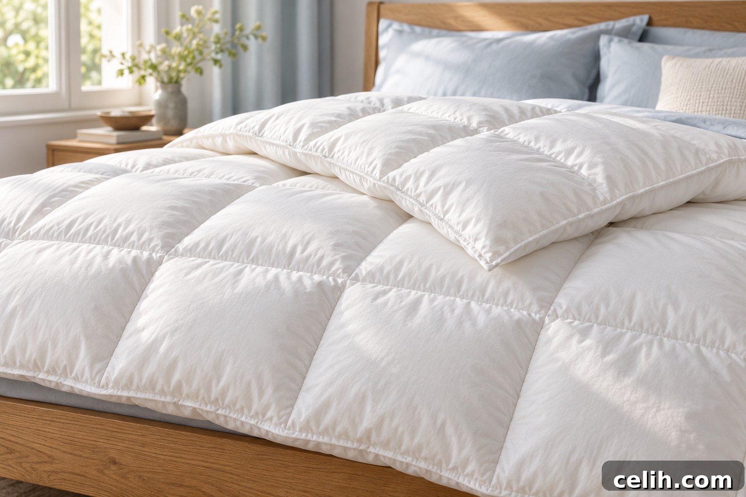 Duvet Buying Guide: Fill, Warmth & Materials 6 Construction of a stitched white duvet