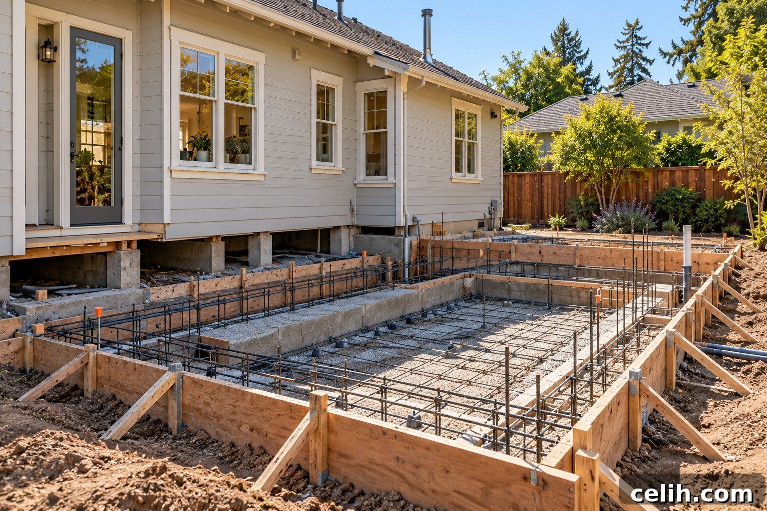 Foundation under construction